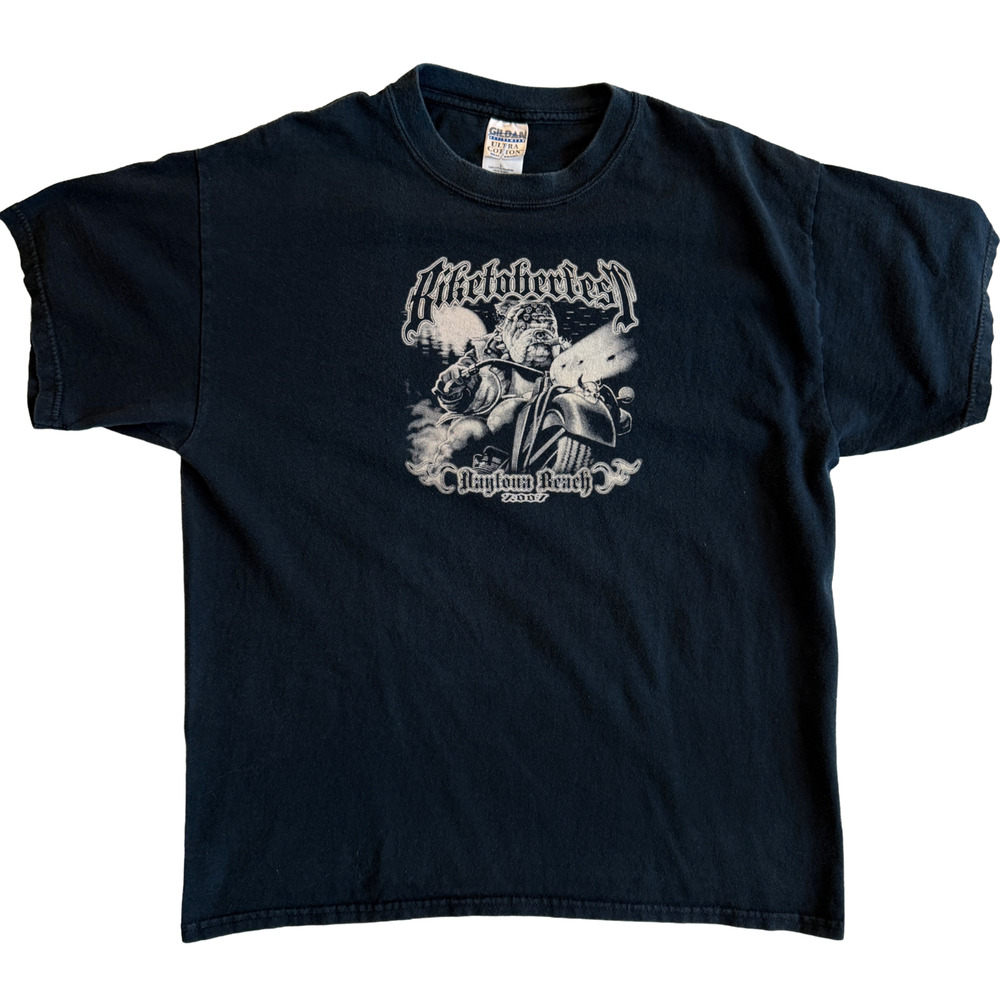 Biketoberfest Daytona Beach 2007 Motorcycle T‑Shirt Lg – Front & Back Graphics